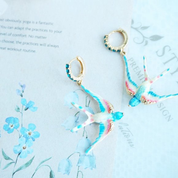 COPY - Bill skinner swallow earrings - Picture 2 of 12